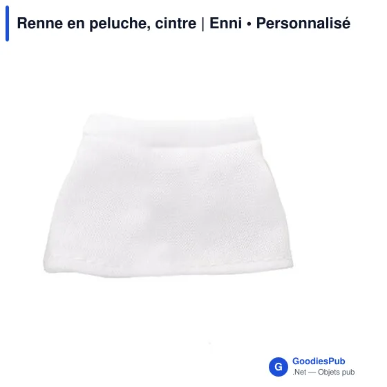 Porte-clés en peluche personnalisable avec logo - Renne Enni - Image 4