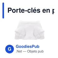 Porte-clés en peluche personnalisable avec logo - Renne Enni - Miniature 5