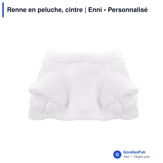 Porte-clés en peluche personnalisable avec logo - Renne Enni - Image 5