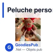 Peluche personnalisable Renne avec logo - Lupee - Miniature 2
