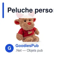 Peluche personnalisable Renne avec logo - Lupee - Miniature 11
