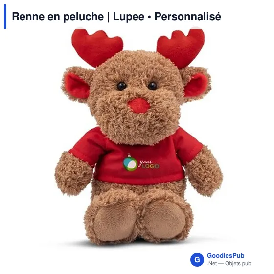 Peluche personnalisable Renne avec logo - Lupee - Image 12