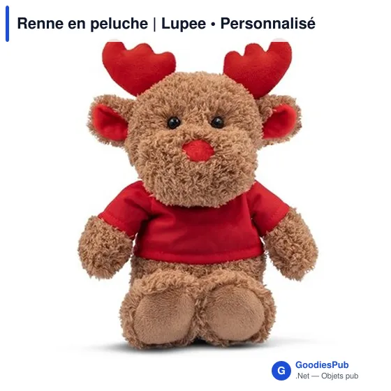 Peluche personnalisable Renne avec logo - Lupee - Image 5