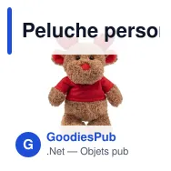 Peluche personnalisable Renne avec logo - Lupee - Miniature 6