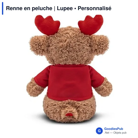 Peluche personnalisable Renne avec logo - Lupee - Image 7