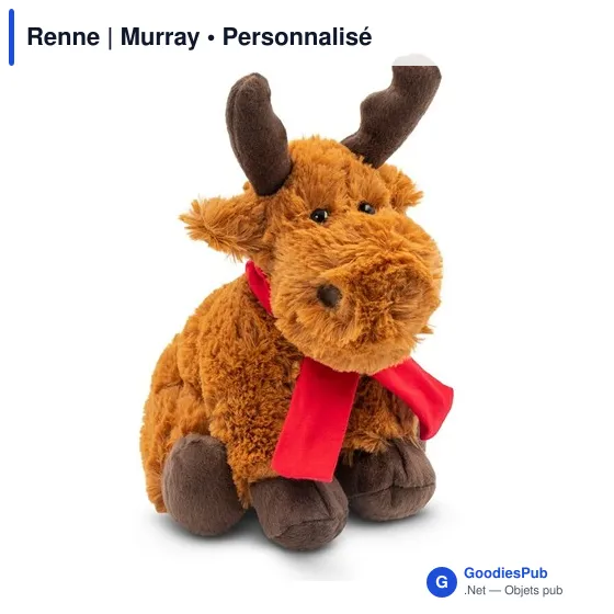 Peluche Renne personnalisable avec logo - Murray - Image 1