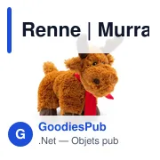Peluche Renne personnalisable avec logo - Murray - Miniature 2