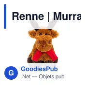 Peluche Renne personnalisable avec logo - Murray - Miniature 3