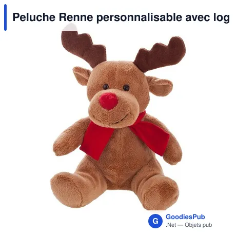 Peluche Renne personnalisable avec logo - Torin