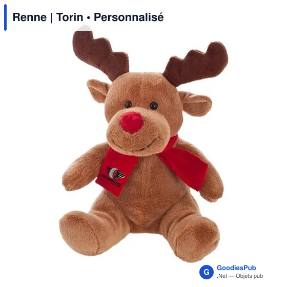Peluche Renne personnalisable avec logo - Torin - Image 2