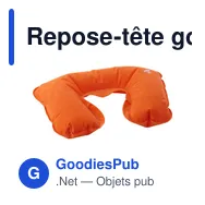 Repose-tête gonflable personnalisable avec logo - Stanley - Miniature 2