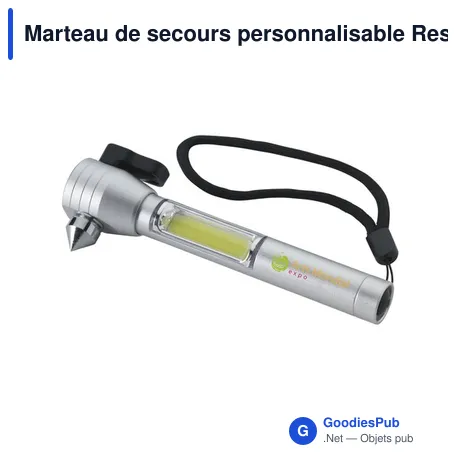 Marteau de secours personnalisable RescueHammer COB avec logo