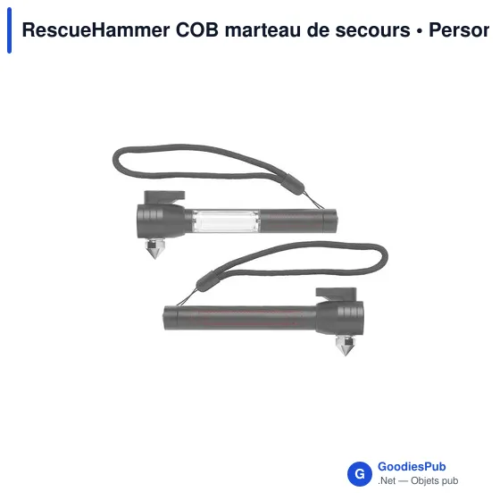 Marteau de secours personnalisable RescueHammer COB avec logo - Image 2