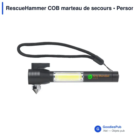 Marteau de secours personnalisable RescueHammer COB avec logo - Image 10