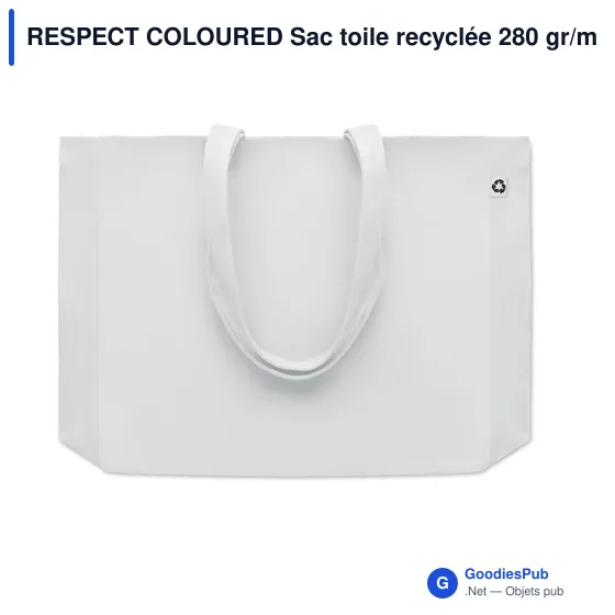 RESPECT COLOURED Sac toile recyclée 280 gr/m ² - Image 11