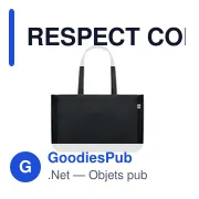 RESPECT COLOURED Sac toile recyclée 280 gr/m ² - Miniature 3