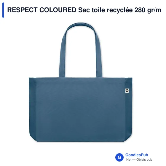 RESPECT COLOURED Sac toile recyclée 280 gr/m ² - Image 6