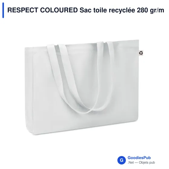 RESPECT COLOURED Sac toile recyclée 280 gr/m ² - Image 10