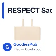 RESPECT Sac toile recyclée 280 gr/m ² - Miniature 3