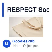 RESPECT Sac toile recyclée 280 gr/m ² - Miniature 4