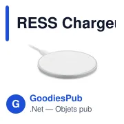 RESS Chargeur sans fil verre 10W - Miniature 1