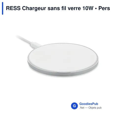 RESS Chargeur sans fil verre 10W