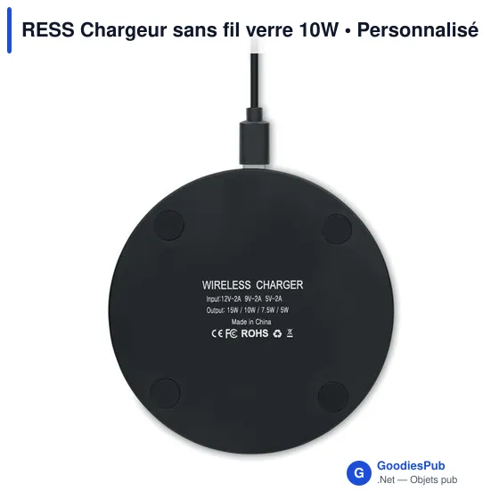 RESS Chargeur sans fil verre 10W - Image 9