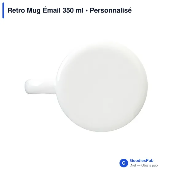 Mug émaillé personnalisable pour un style rétro avec logo - Image 11