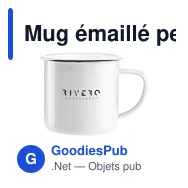 Mug émaillé personnalisable pour un style rétro avec logo - Miniature 12