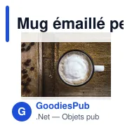 Mug émaillé personnalisable pour un style rétro avec logo - Miniature 6