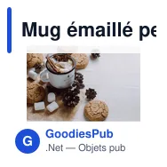 Mug émaillé personnalisable pour un style rétro avec logo - Miniature 7