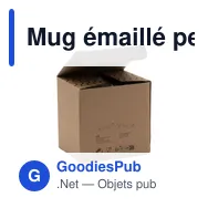 Mug émaillé personnalisable pour un style rétro avec logo - Miniature 10