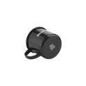 Variante noir - Mug émaillé personnalisable pour un style rétro avec logo