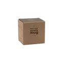Variante blanc - Mug émaillé personnalisable Retro Silver avec logo