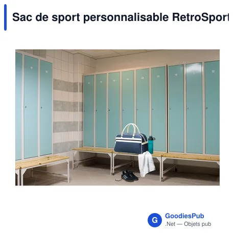 Sac de sport personnalisable RetroSport avec logo