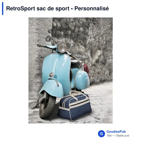 Sac de sport personnalisable RetroSport avec logo - Image 2