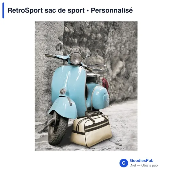 Sac de sport personnalisable RetroSport avec logo - Image 11