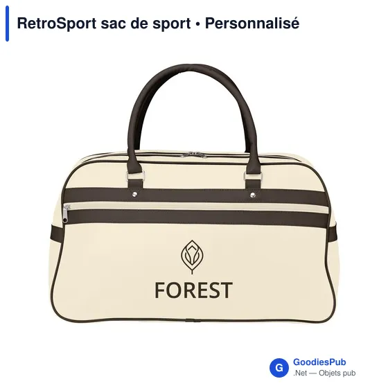 Sac de sport personnalisable RetroSport avec logo - Image 12