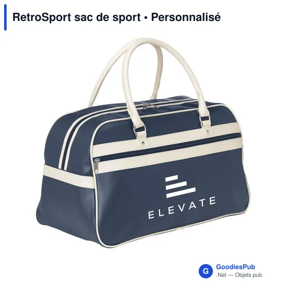 Sac de sport personnalisable RetroSport avec logo - Image 3