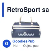 Sac de sport personnalisable RetroSport avec logo - Miniature 4