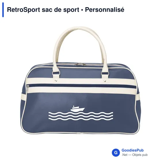 Sac de sport personnalisable RetroSport avec logo - Image 4
