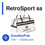 Sac de sport personnalisable RetroSport avec logo - Miniature 5