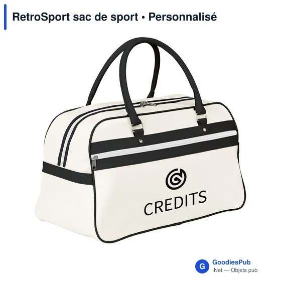 Sac de sport personnalisable RetroSport avec logo - Image 5