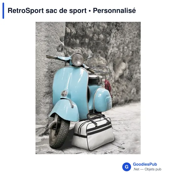 Sac de sport personnalisable RetroSport avec logo - Image 7