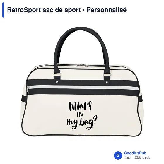 Sac de sport personnalisable RetroSport avec logo - Image 8
