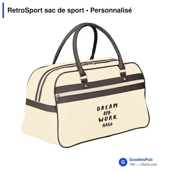 Sac de sport personnalisable RetroSport avec logo - Image 9