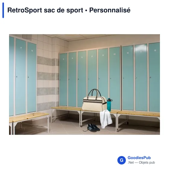 Sac de sport personnalisable RetroSport avec logo - Image 10