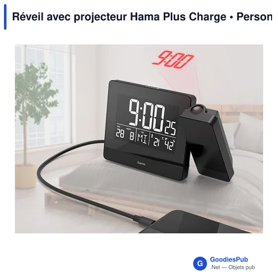Réveil avec projecteur Hama Plus Charge - Image 2