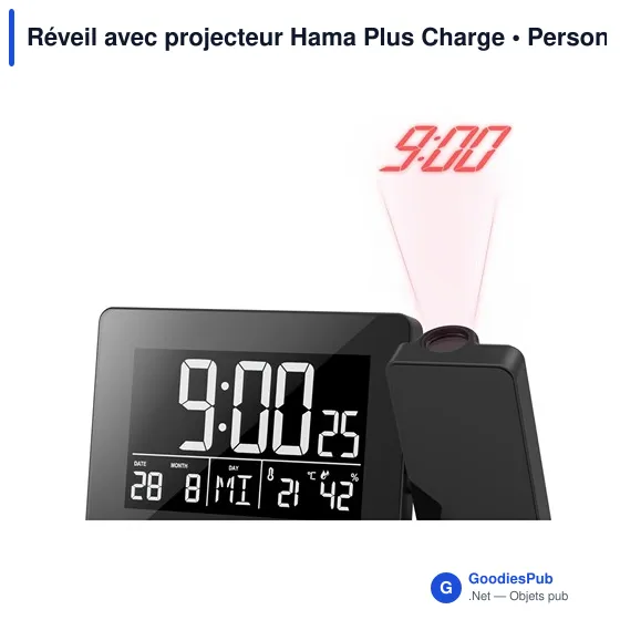 Réveil avec projecteur Hama Plus Charge - Image 4