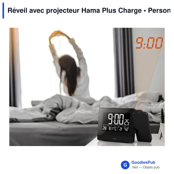 Réveil avec projecteur Hama Plus Charge - Image 8